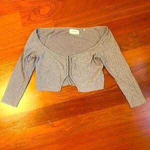 Joah Brown one size ribbed soft crop sweater